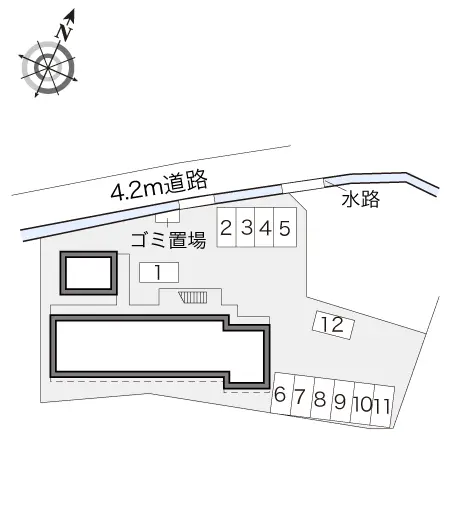 ★手数料０円★狭山市笹井３丁目 月極駐車場